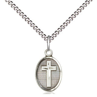 Sterling Silver Cross Medal Religious and Catholic Jewelry