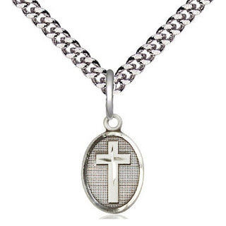 Sterling Silver Cross Medal Religious and Catholic Jewelry