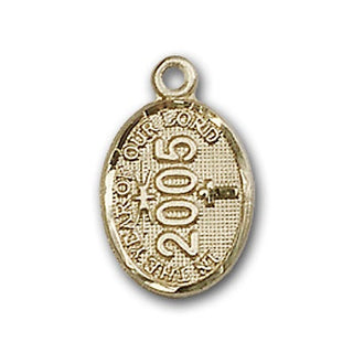 14K Gold Year Charm Pendant