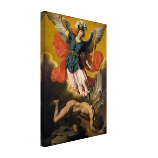 St. Michael the Archangel Baroque Canvas Print - view 3