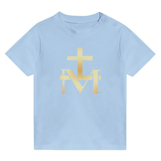 Gold Marian Cross Monogram Baby T-Shirt