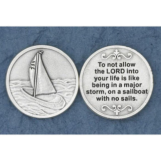 Bulk Christian Token - Sailboat