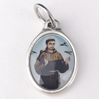 Bulk Saint Francis Epoxy Bracelet Medals