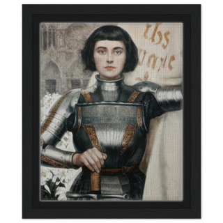 St. Joan of Arc by Albert Lynch Framed Canvas - view 4