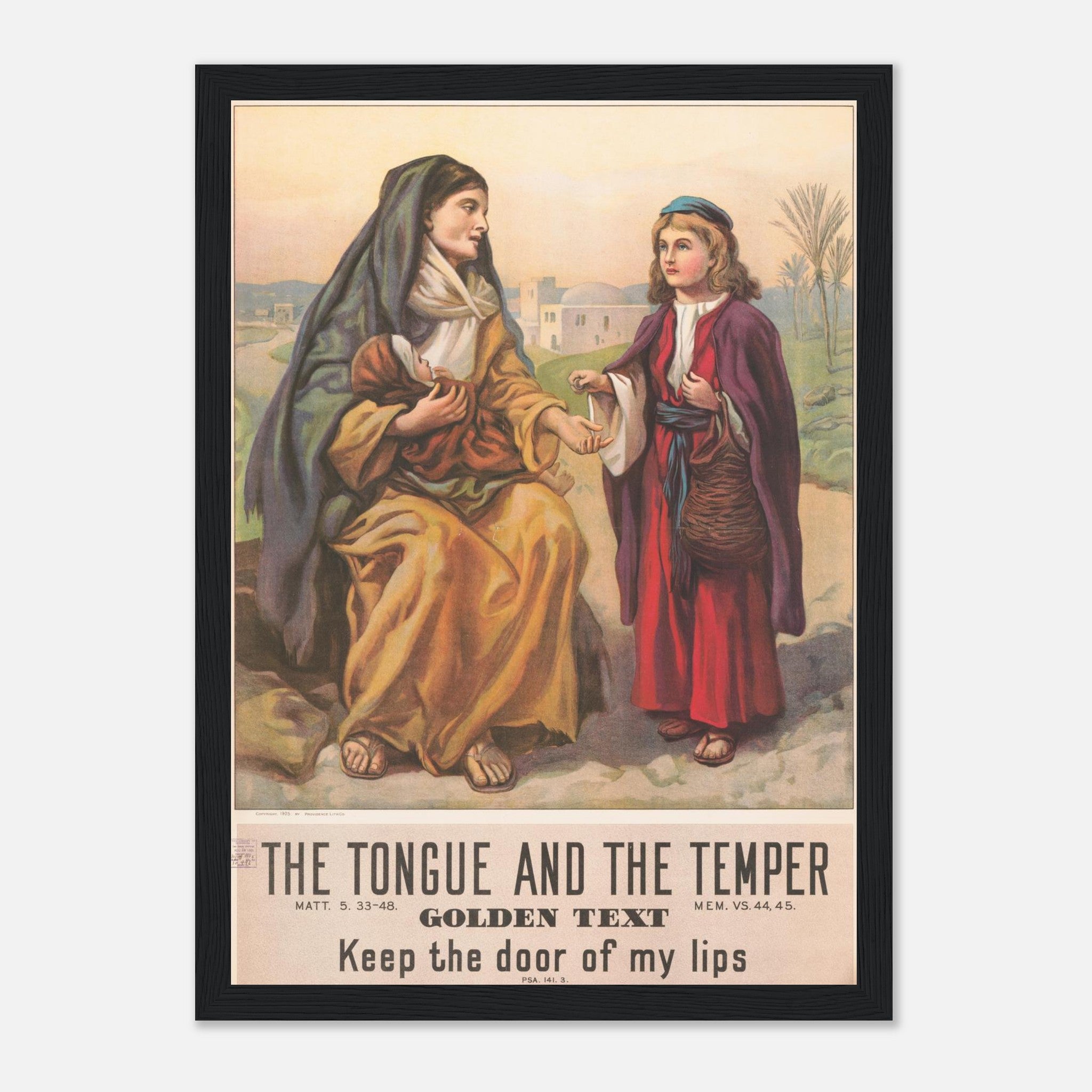 Vintage Tongue and the Temper Framed Poster – CatholicShop.com