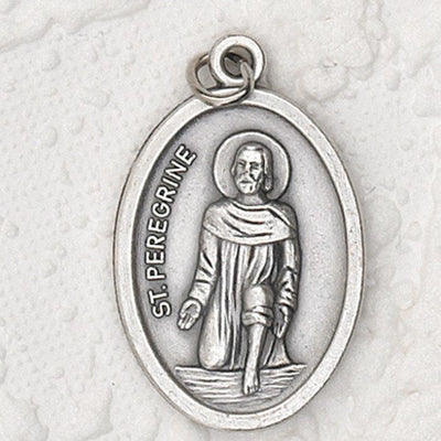 25-Pack - St Peregrine Oxidized Pendant