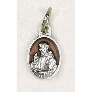 Bulk Saint Pio Oval Enameled Bracelet Medals