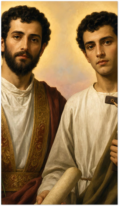 St. Marcellinus and St. Peter Holy Cards