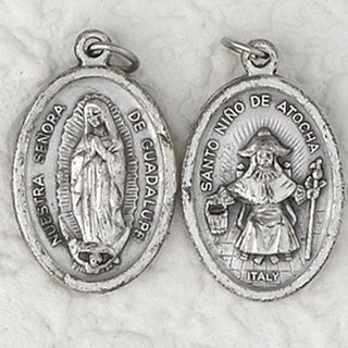 Bulk Lady of Guadalupe / Infant of Atoche Double Sided Medals