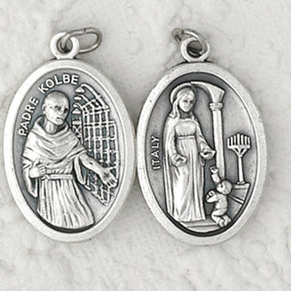 Bulk Maria of Father Kolbe / Father Kolbe Double Sided Medals