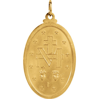 14K Yellow Gold Miraculous Medal - SALE!