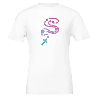 Pastel Rosary Beads Catholic T-Shirt - view 7