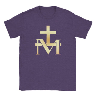 Miraculous Medal Cross and M Gold T-Shirt