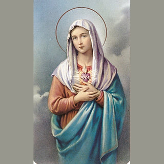 Immac. Heart Of Mary Holy Card