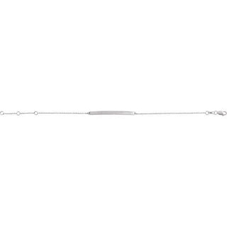 Sterling Silver Engravable Skinny Bar 6 1/2-7 1/2" Bracelet