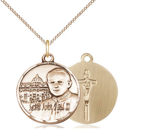 14kt Gold Saint John Paul II Vatican Medal