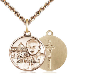 14kt Gold Saint John Paul II Vatican Medal