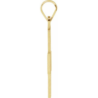 14K Yellow 15.5x14 mm Greek Cross Pendant