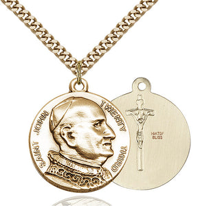 14kt Gold Filled Saint John Xxiii Medal Catholic Jewelry