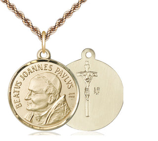 14kt Gold Saint John Paul II Medal