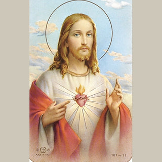 100-Pack - Sacred Heart Of Jesus Holy Card