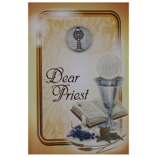 6-pack - Dear Priest Greeting Card with Removable Pocket Token and Envelope