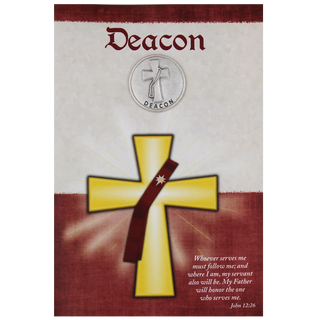 Deacon Premium Greeting Card with Removable Token 6-Pack