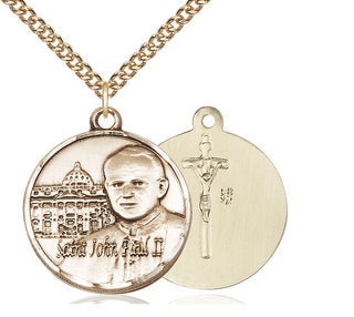 14kt Gold Saint John Paul II Vatican Medal