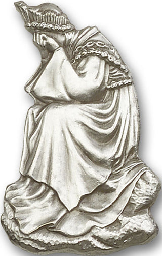 Silver Finish Our Lady of la Salette Visor Clip