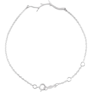 Sterling Silver Branch Bar 6 1/2-7 1/2" Bracelet