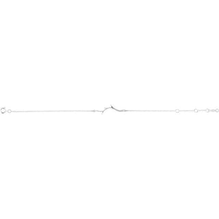 Platinum Branch Bar 6 1/2-7 1/2" Bracelet