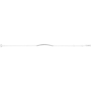 Platinum Curved Bar 6 1/2-7 1/2" Bracelet