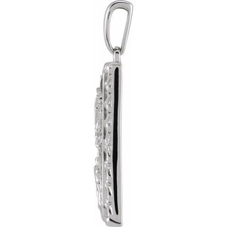 Sterling Silver 19.8x15.9 mm St. Michael Medal