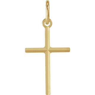 14K Yellow 15.5x10 mm Cross Pendant