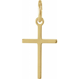 14K Yellow 13x8.5 mm Cross pendant