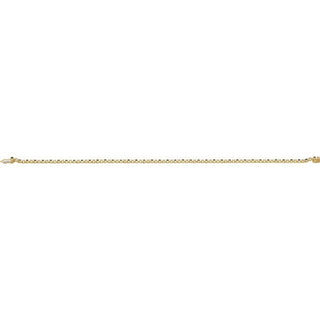 14K Yellow Natural Blue Sapphire & 5/8 CTW Natural Diamond Line 7 1/4" Bracelet