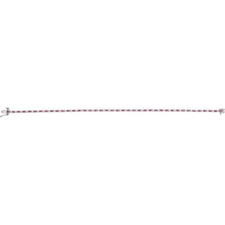 14K White Natural Ruby & 5/8 CTW Natural Diamond Line 7 1/4" Bracelet
