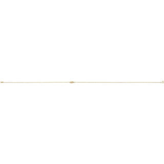 14K Yellow .015 CTW Natural Diamond Off-Center Angel Wing 18" Necklace 