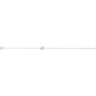 14K White .06 CTW Natural Diamond Initial Z 6-7" Bracelet