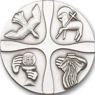 Silver Finish Christian Life Visor Clip