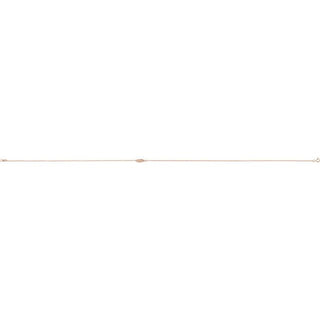 14K Rose .015 CTW Natural Diamond Off-Center Angel Wing 18" Necklace 