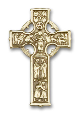 Gold Finish Celtic Cross Visor Clip