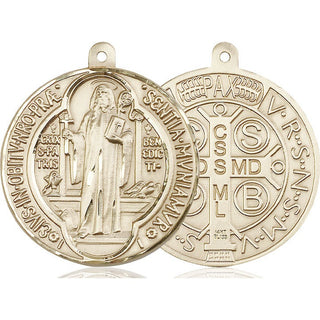 14kt Gold Saint Benedict Medal