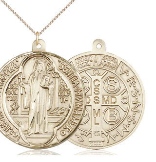 14kt Gold Saint Benedict Medal