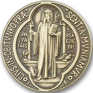Gold Finish Saint Benedict Visor Clip