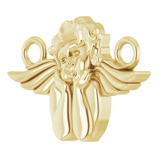 18K Yellow Cherub Necklace Center