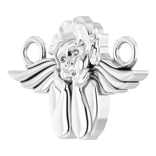 Sterling Silver Cherub Necklace Center