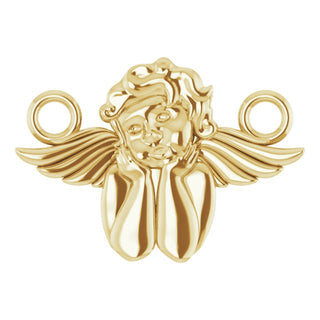 18K Yellow Cherub Necklace Center