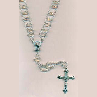 6mm Glass Ladder Rosary Crystal