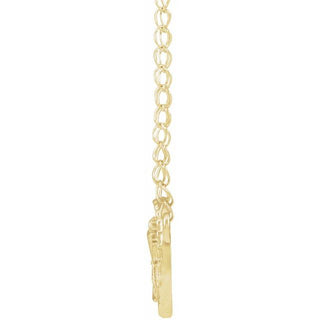 14K Yellow 13.65x12 mm First Communion Youth 16" Necklace